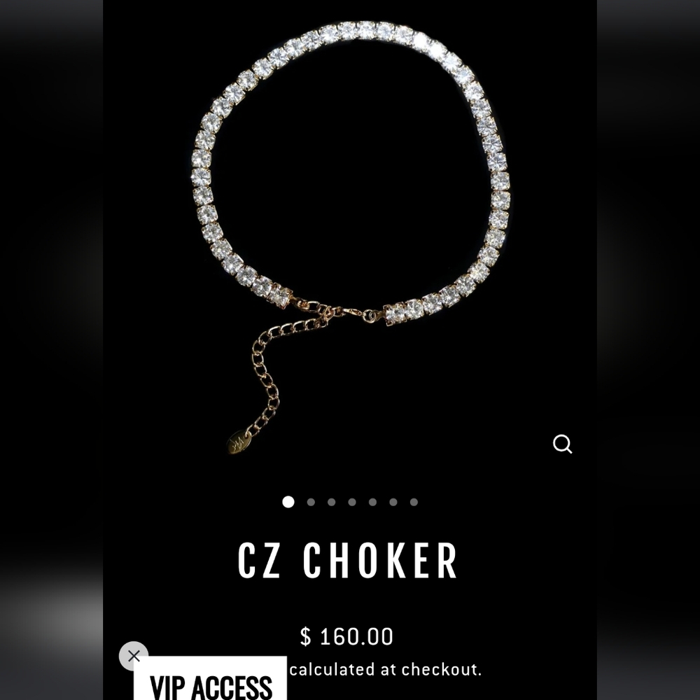 Lace by tanya gold chokers with rhinestones selling as a set and an anklet too